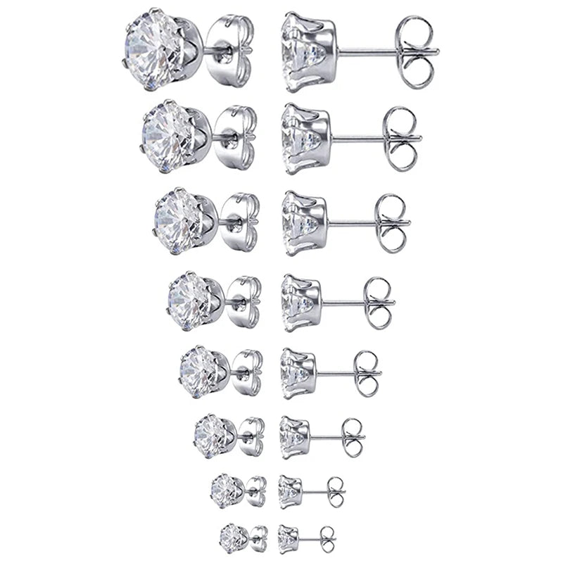 Boucles d'Oreilles Zircon Cristal