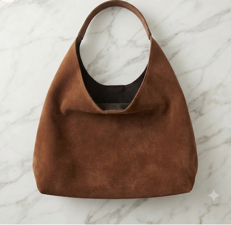 Sac Bandoulière Daim Grande Capacité