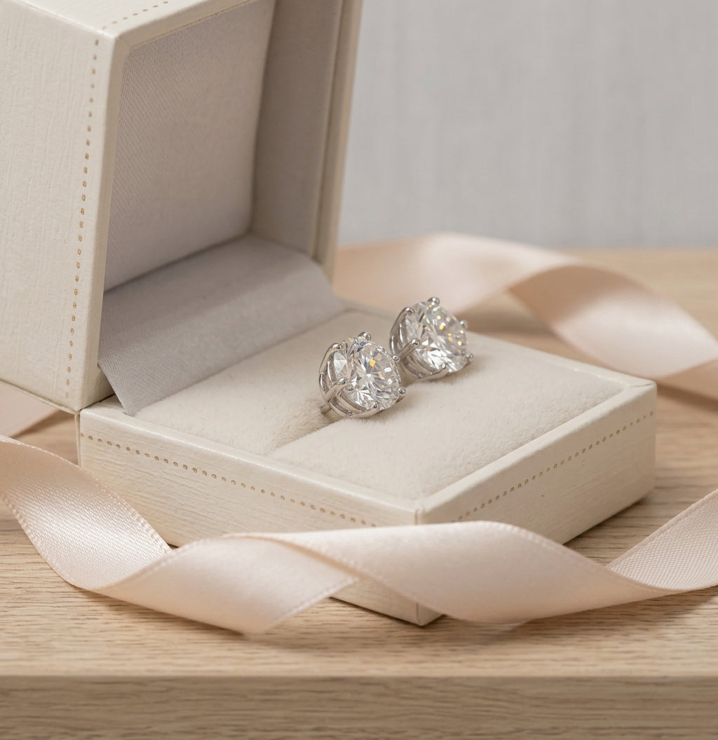 Boucles d'Oreilles Zircon Cristal