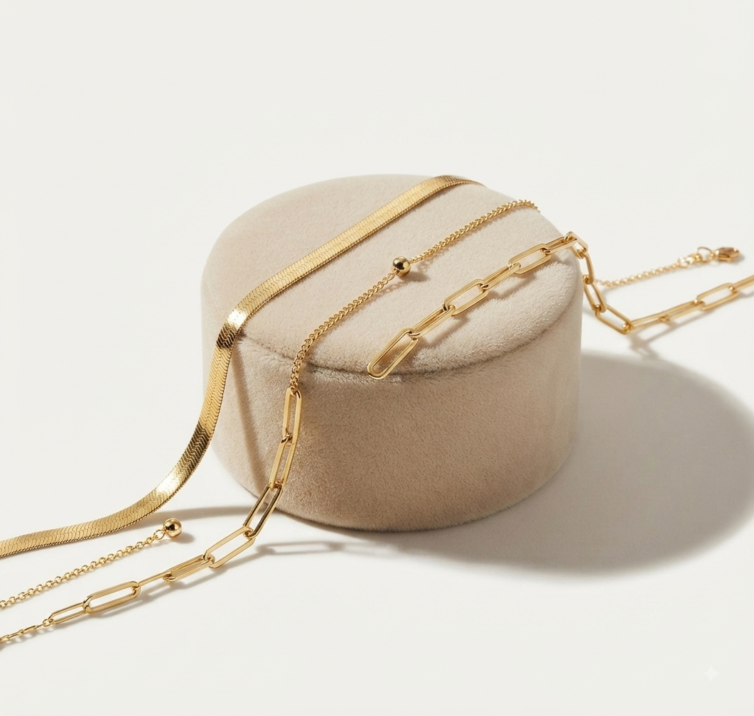 Set Bracelets Or 14K Empilables