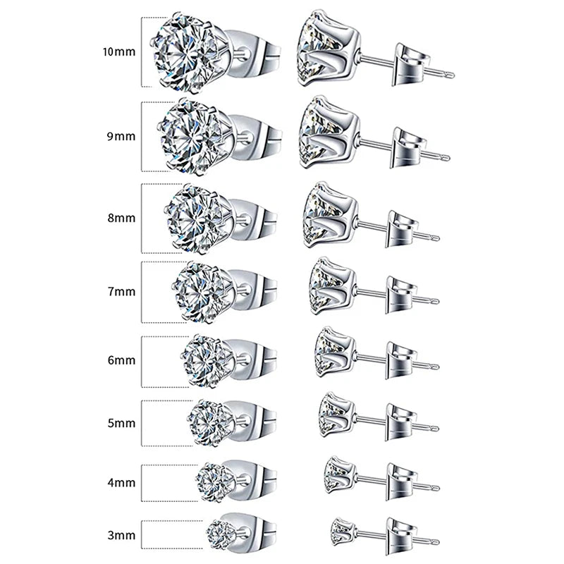Boucles d'Oreilles Zircon Cristal