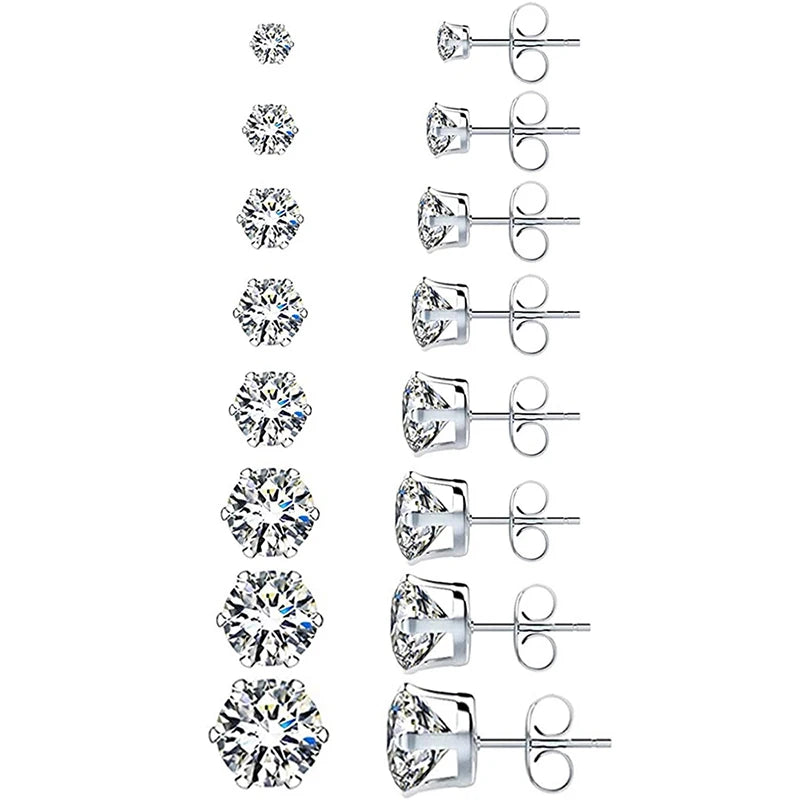 Boucles d'Oreilles Zircon Cristal