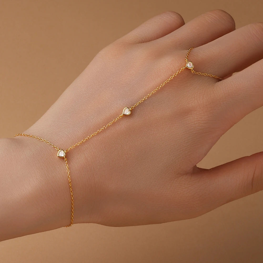 Bracelet Argent 925 Cœur & Étoile