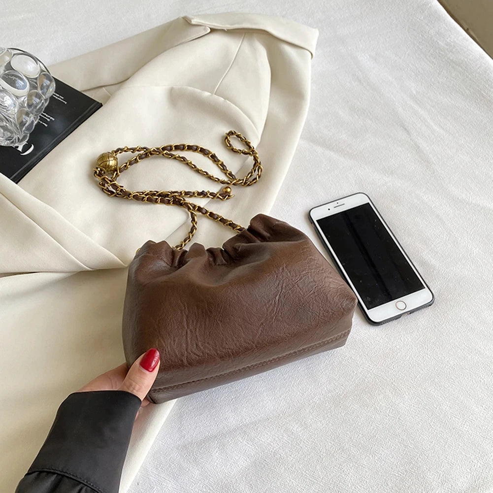 Sac Hobo Chaîne Plissé