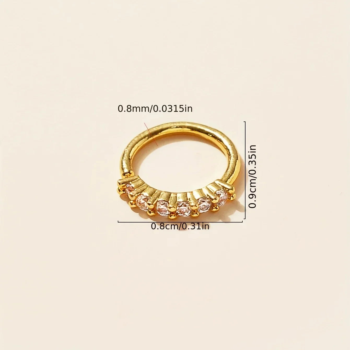 Piercing Nez Zircon Discret