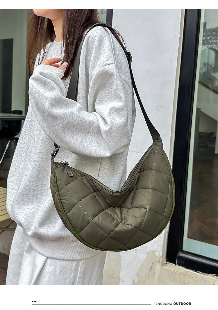 Sac Bandoulière Demi-Lune Nylon
