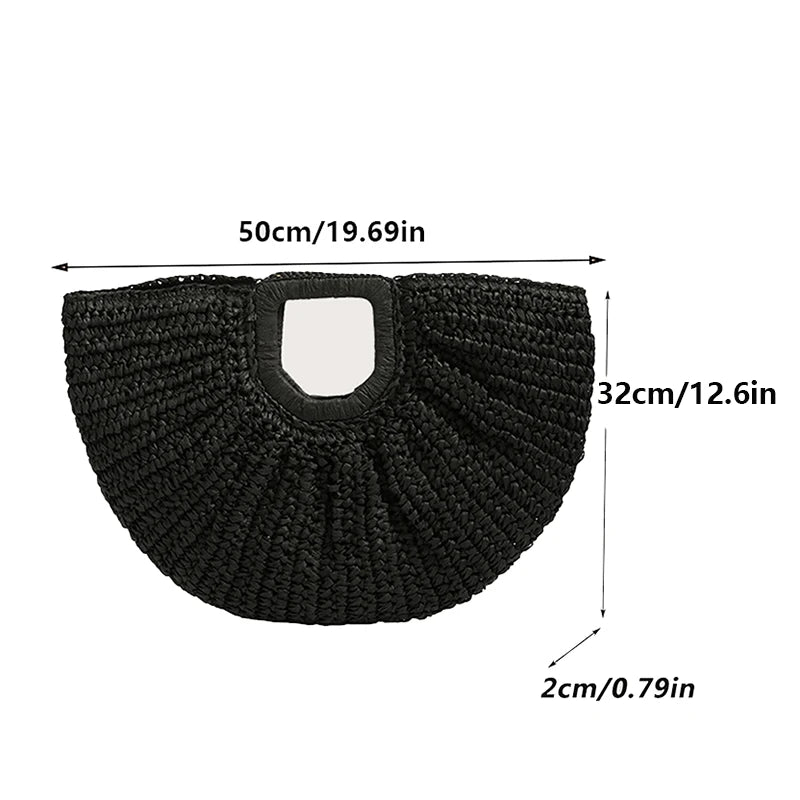 Sac de Plage Paille Tressée