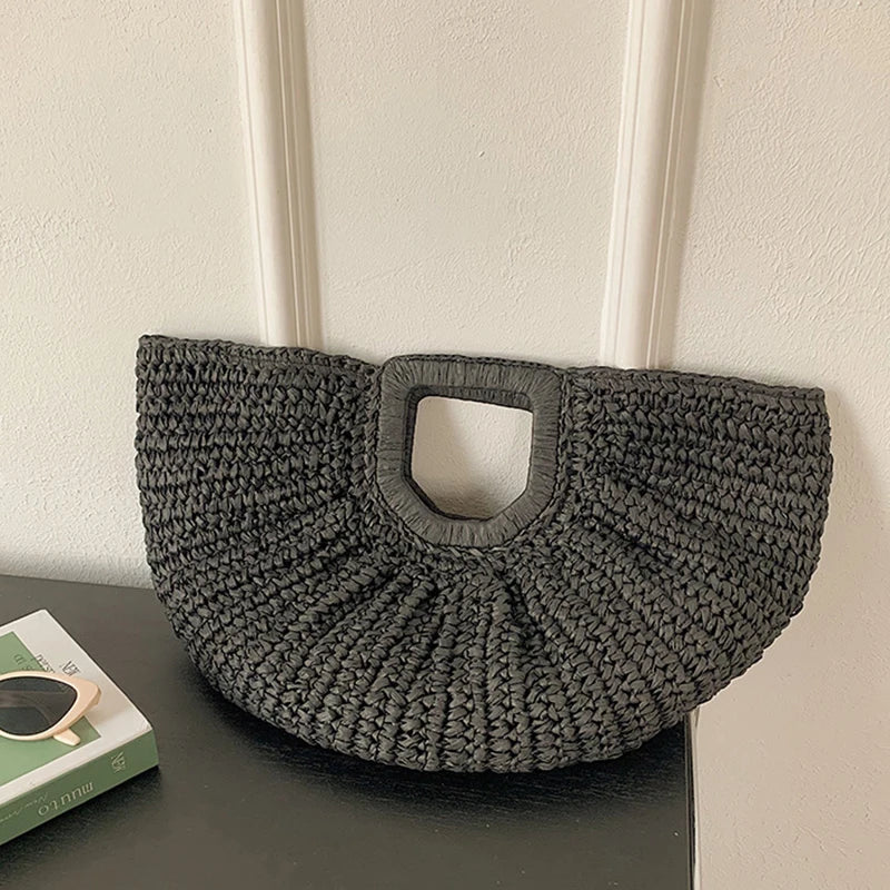 Sac de Plage Paille Tressée