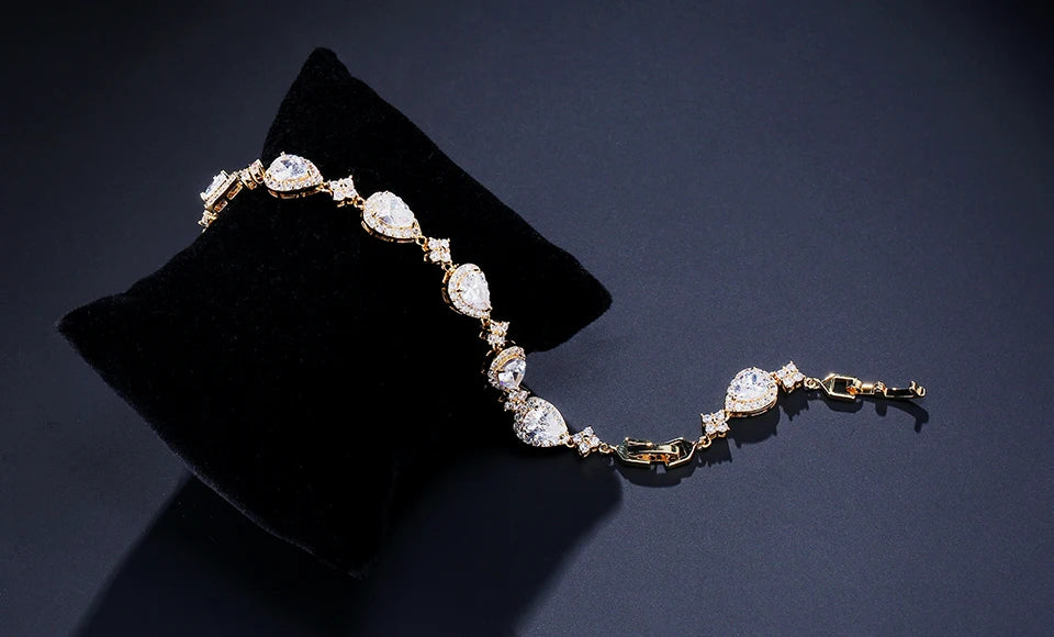 Bracelet Zircon Goutte d'Eau