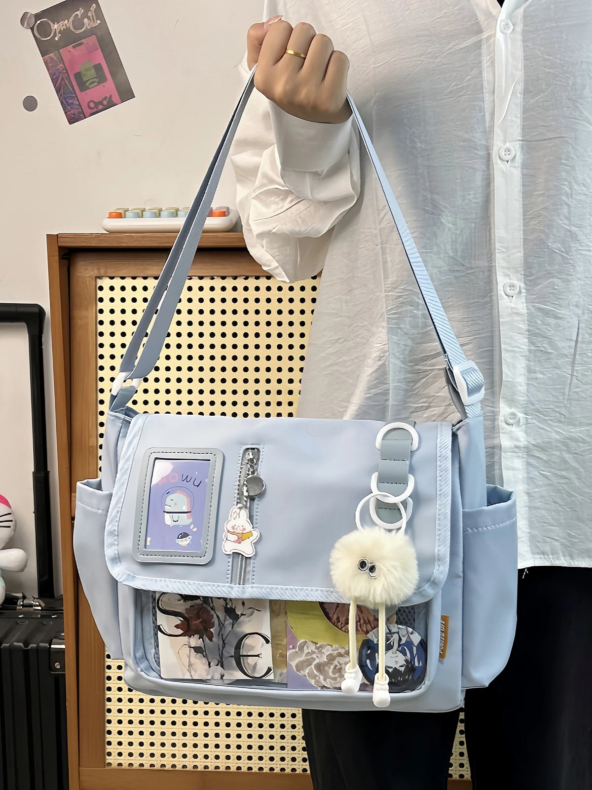 Sac Transparent Harajuku Y2K Badges