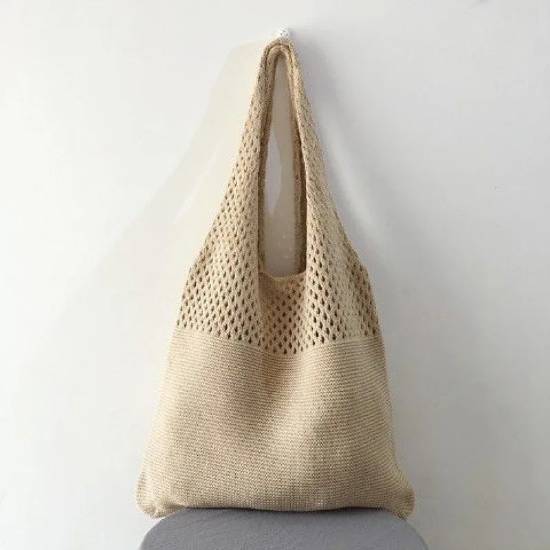 Sac Cabas Crochet Tressé