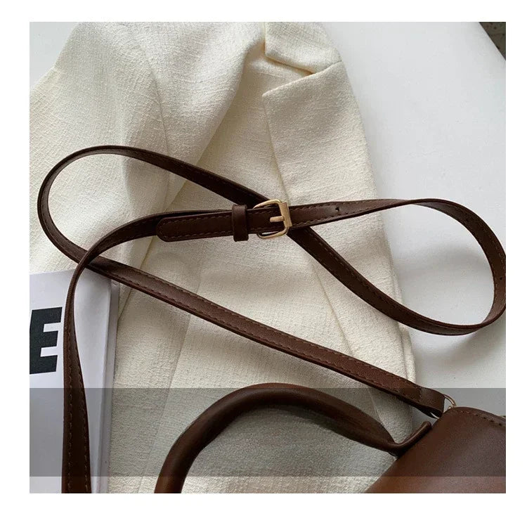 Sac Carré Cuir PU Mini Élégant