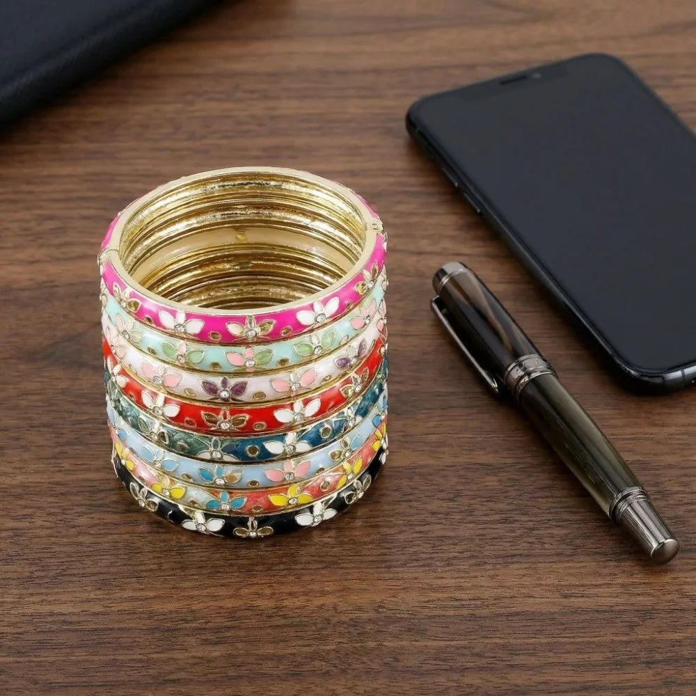 Enamel Vintage Cloisonne Bangle Floral Chinese Chinese Flower Bangle Vintage Ethnic Women's Hand Bracelet Gifts for Women Girl