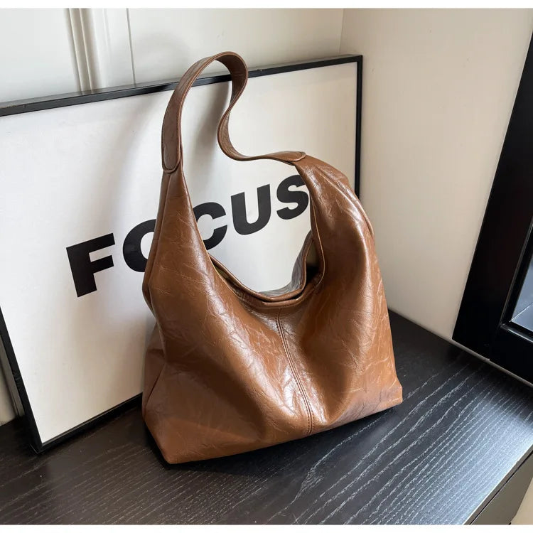 Sac Bandoulière Daim Grande Capacité