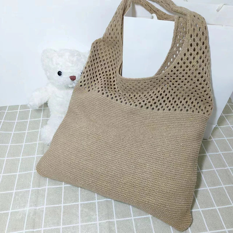 Sac Cabas Crochet Tressé