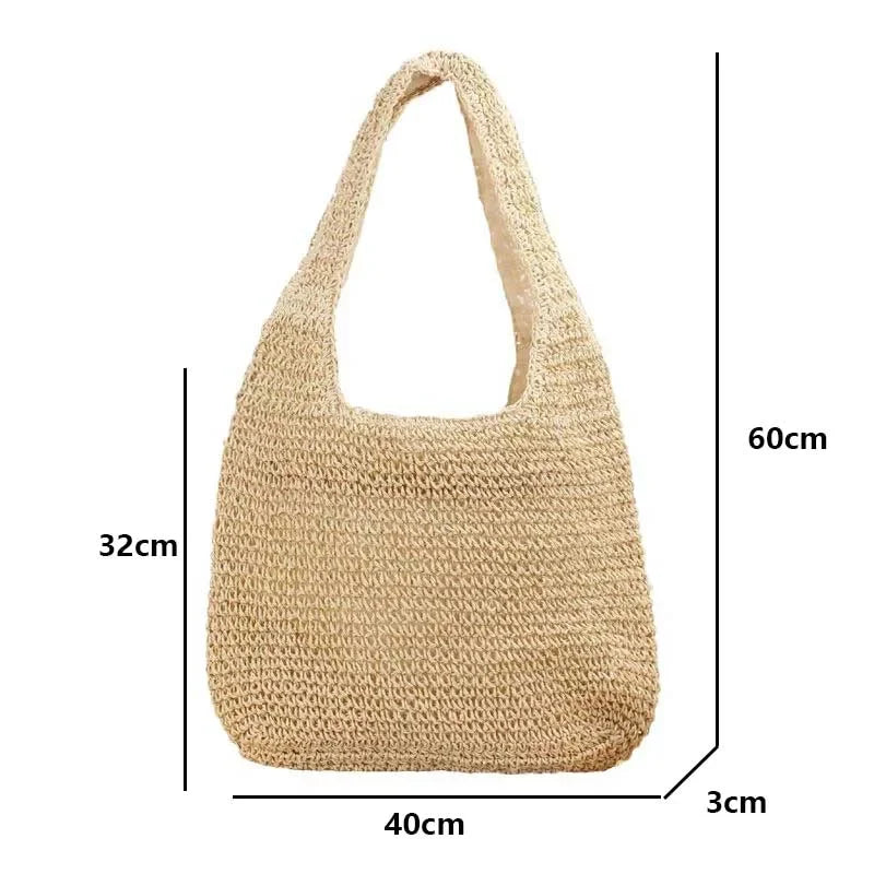 Sac Tote Paille Français Vacances