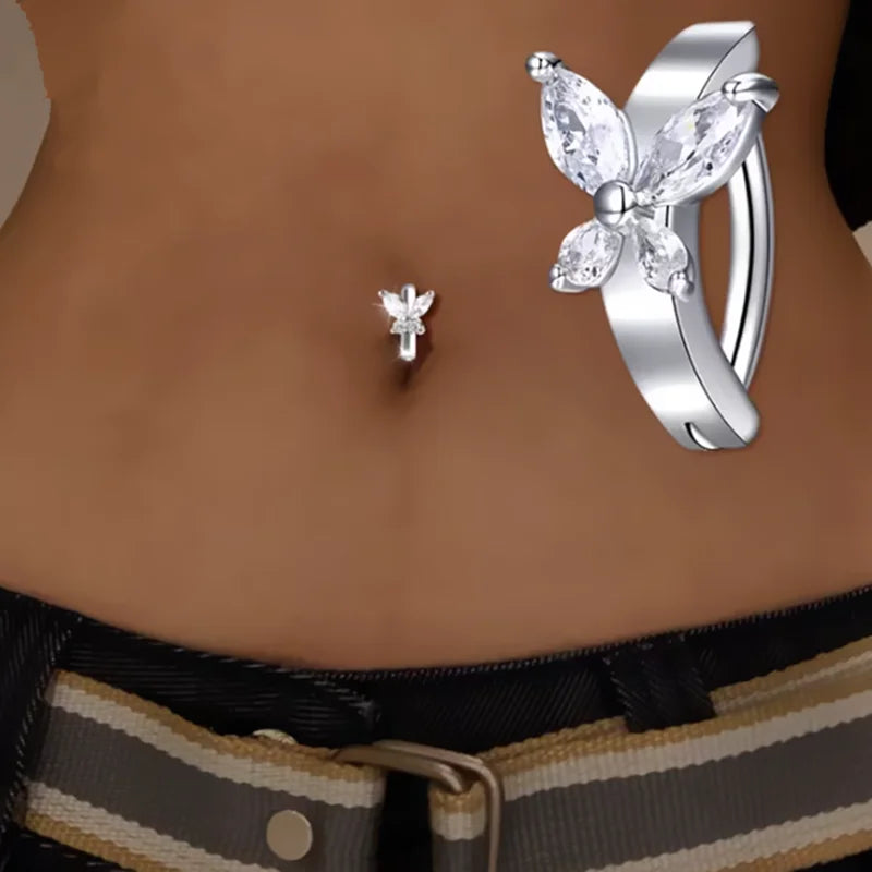 Piercing Nombril Cristal Cœur
