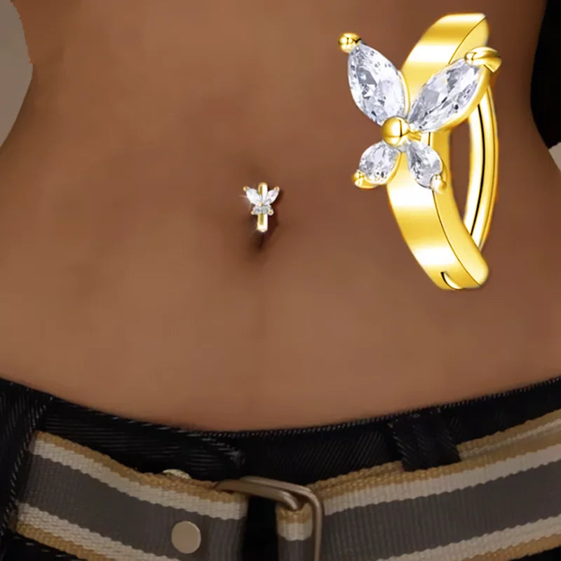 Piercing Nombril Cristal Cœur