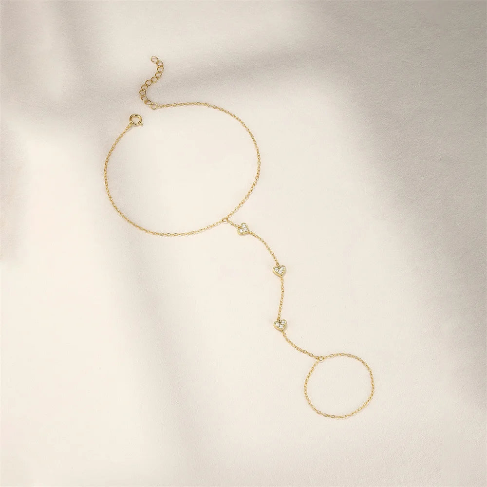 Bracelet Argent 925 Cœur & Étoile