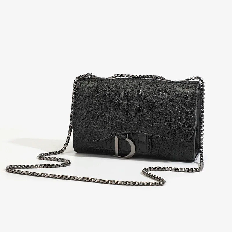 Mini Sac Paillettes Chaîne Dorée