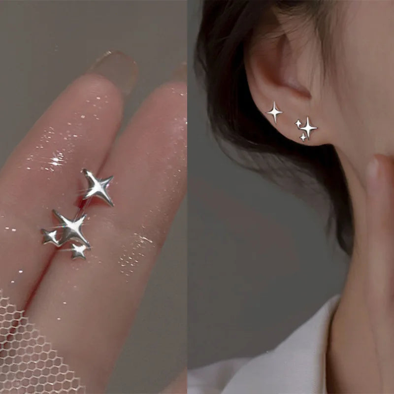 Boucles d'Oreilles Créoles Fleur Dorées