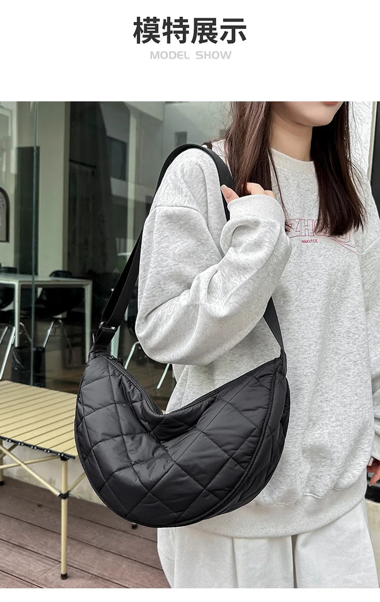 Sac Bandoulière Demi-Lune Nylon