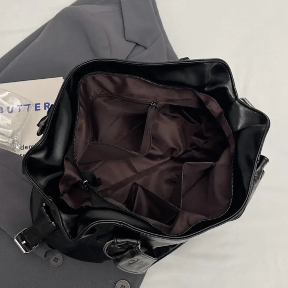 Sac Bandoulière Bicolore Grande Capacité