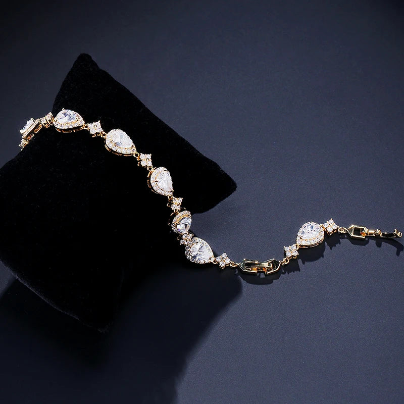 Bracelet Zircon Goutte d'Eau
