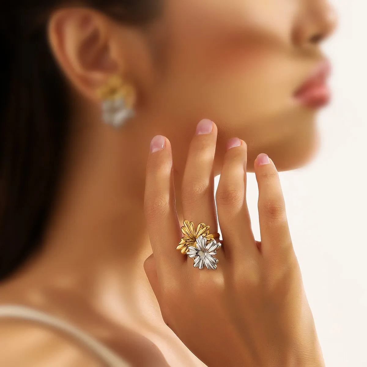 Sliver Crystal Rings for women Big Butterfly Women Wedding Band Cubic Zirconia Statement Rings for women Jewelry Gifts