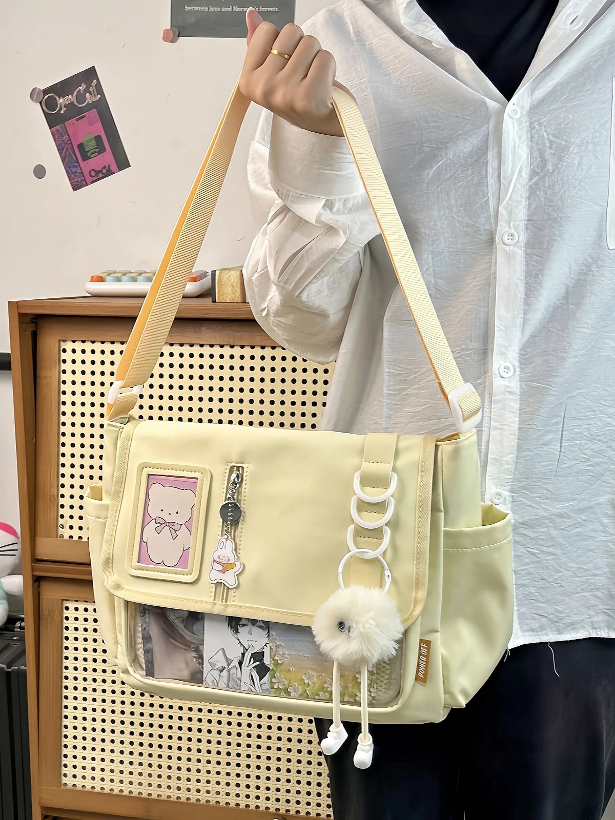 Sac Transparent Harajuku Y2K Badges