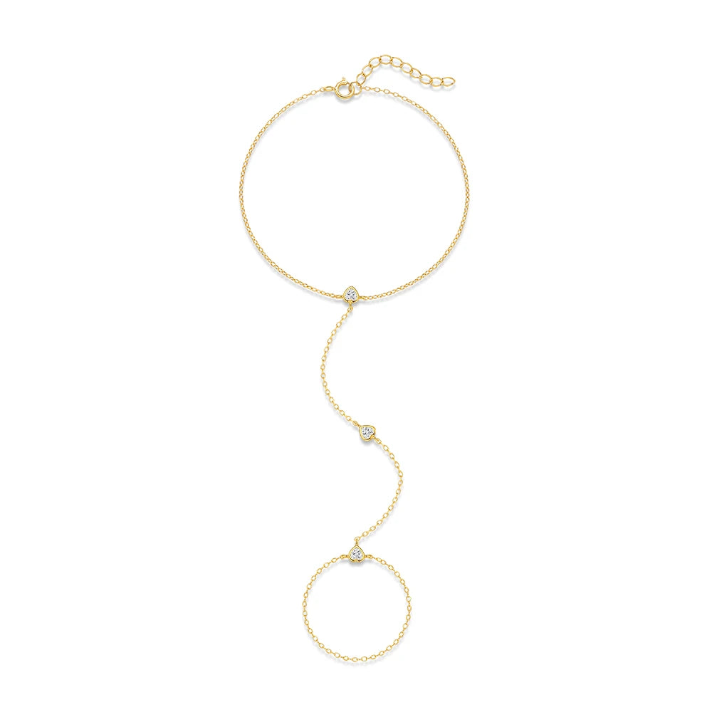 Bracelet Argent 925 Cœur & Étoile
