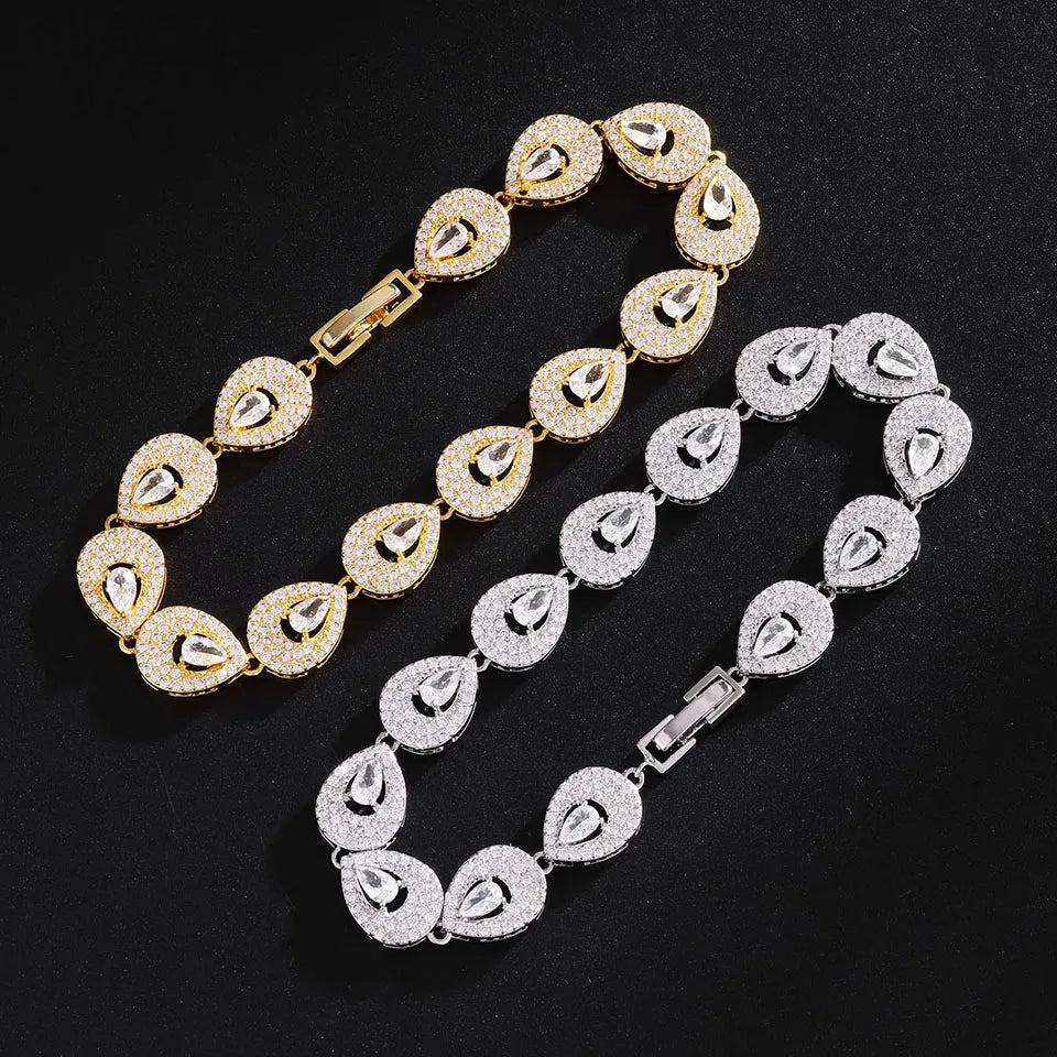 Bracelet Zircon Goutte d'Eau