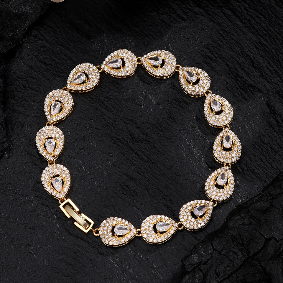 Bracelet Zircon Goutte d'Eau