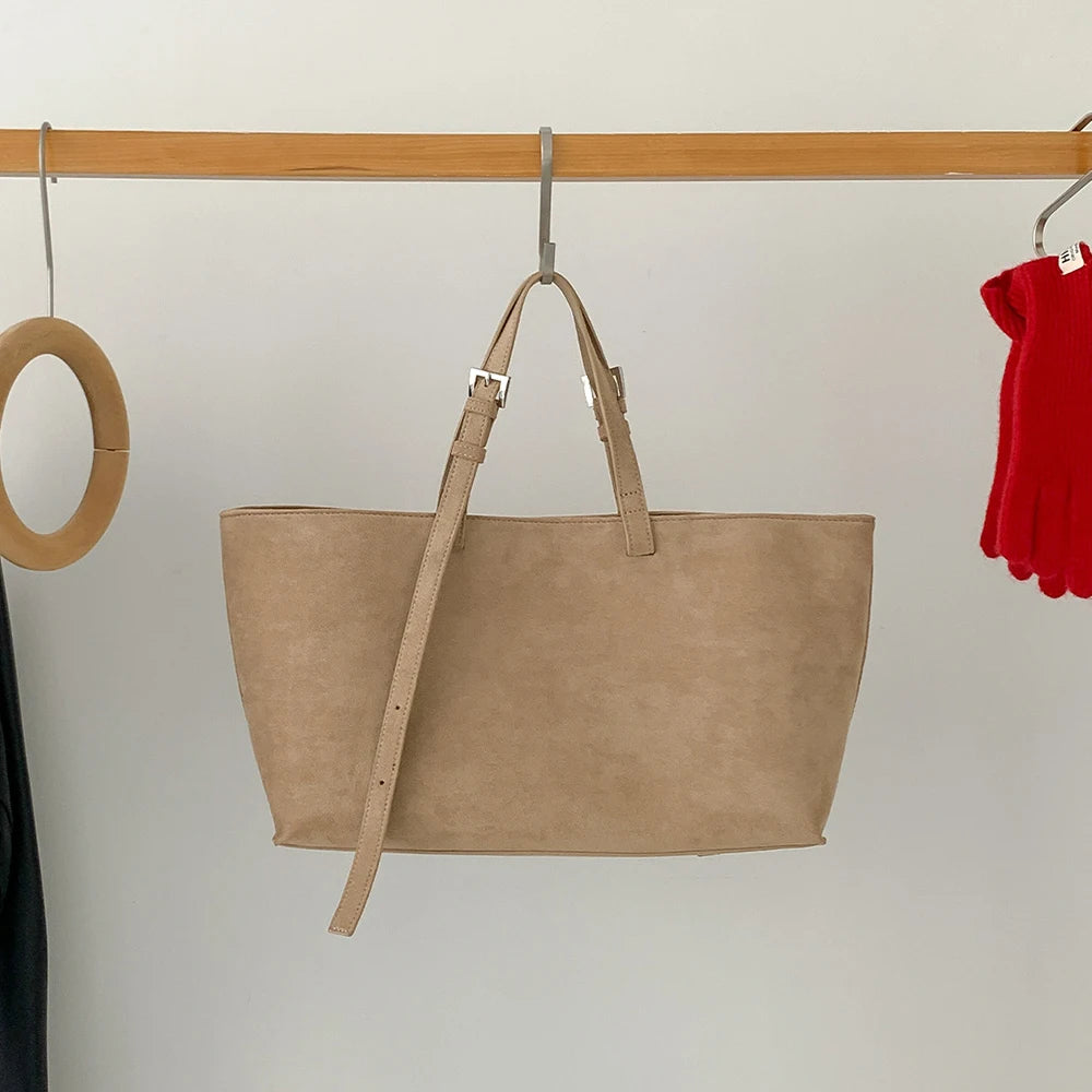 Tote Bag Cuir PU Souple Grande Taille