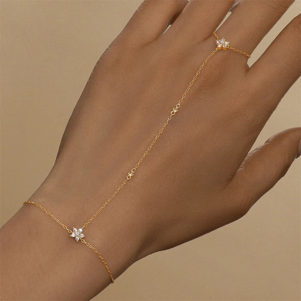 Bracelet Argent 925 Cœur & Étoile