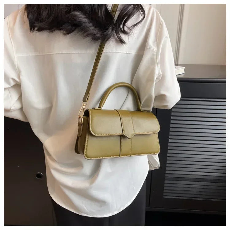 Sac Carré Cuir PU Mini Élégant