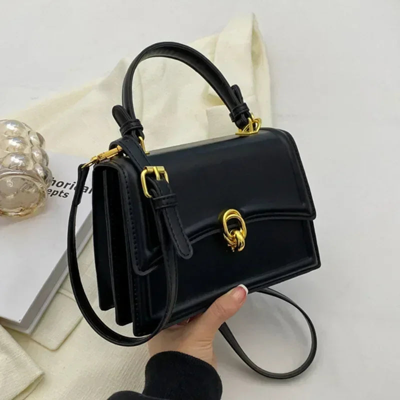 Sac Carré Cuir PU Mini Élégant