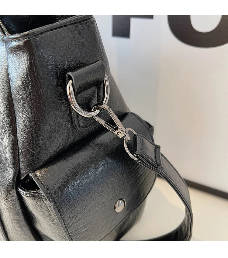 Sac Bandoulière Bicolore Grande Capacité
