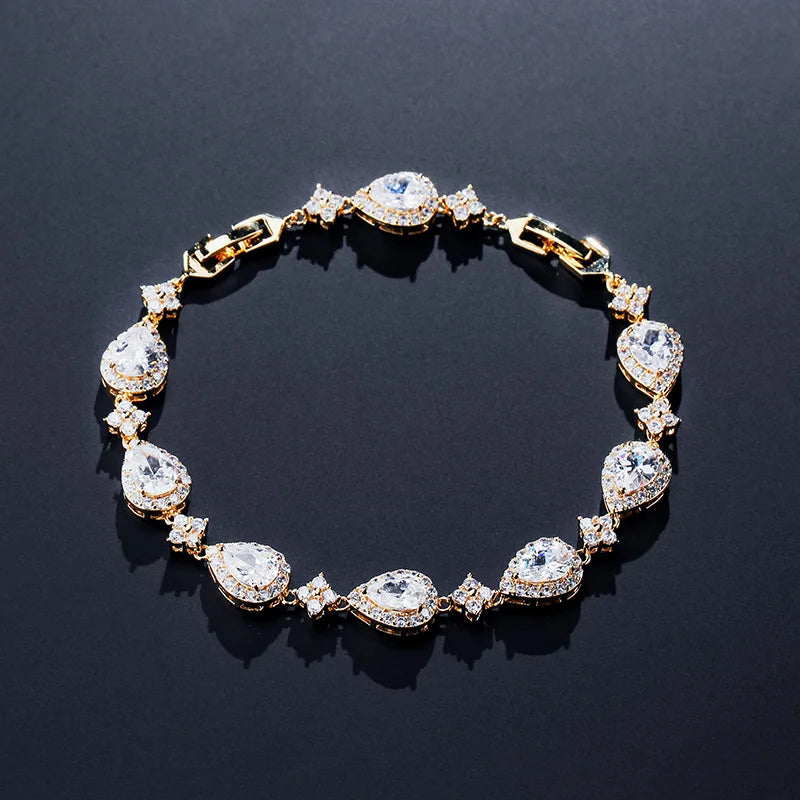 Bracelet Zircon Goutte d'Eau