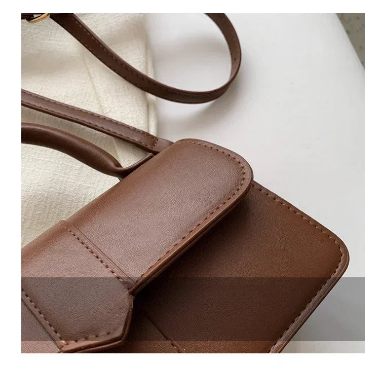 Sac Carré Cuir PU Mini Élégant