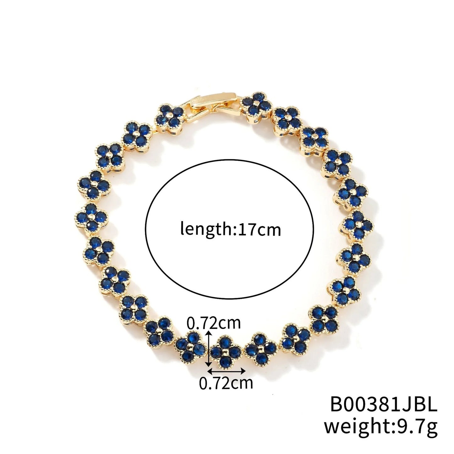 Classic Fashion Colored Crystal Flower Lucky Bracelet Women Personalized New Stainless Steel Bracelet Party Jewelry Accessories