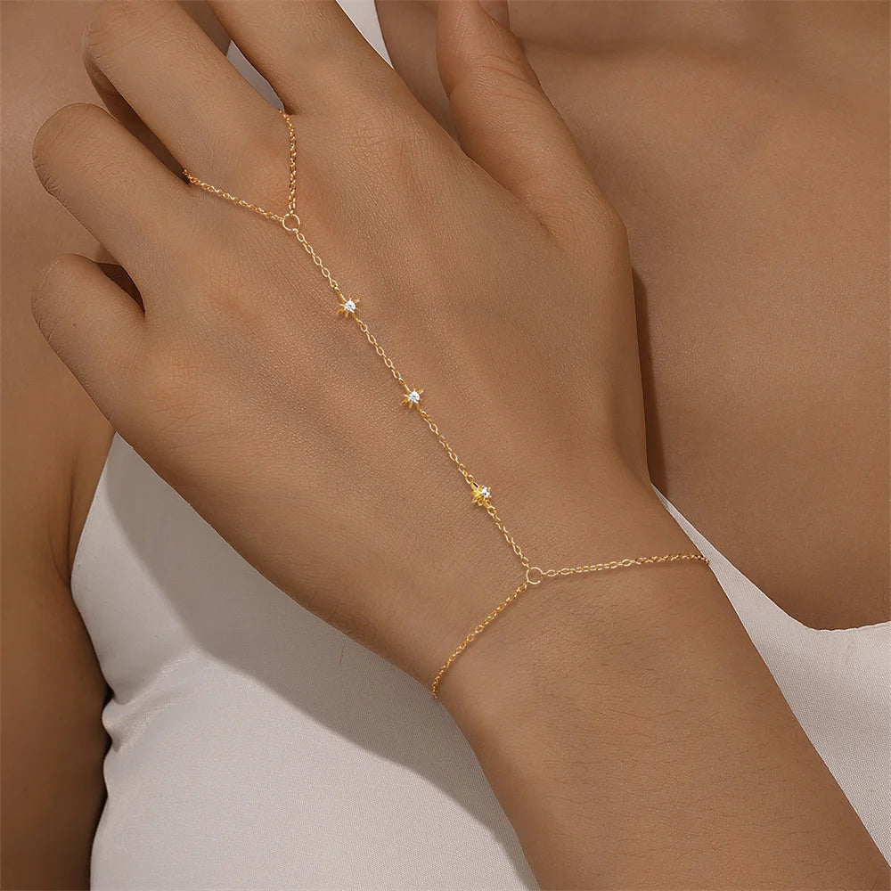 Bracelet Argent 925 Cœur & Étoile