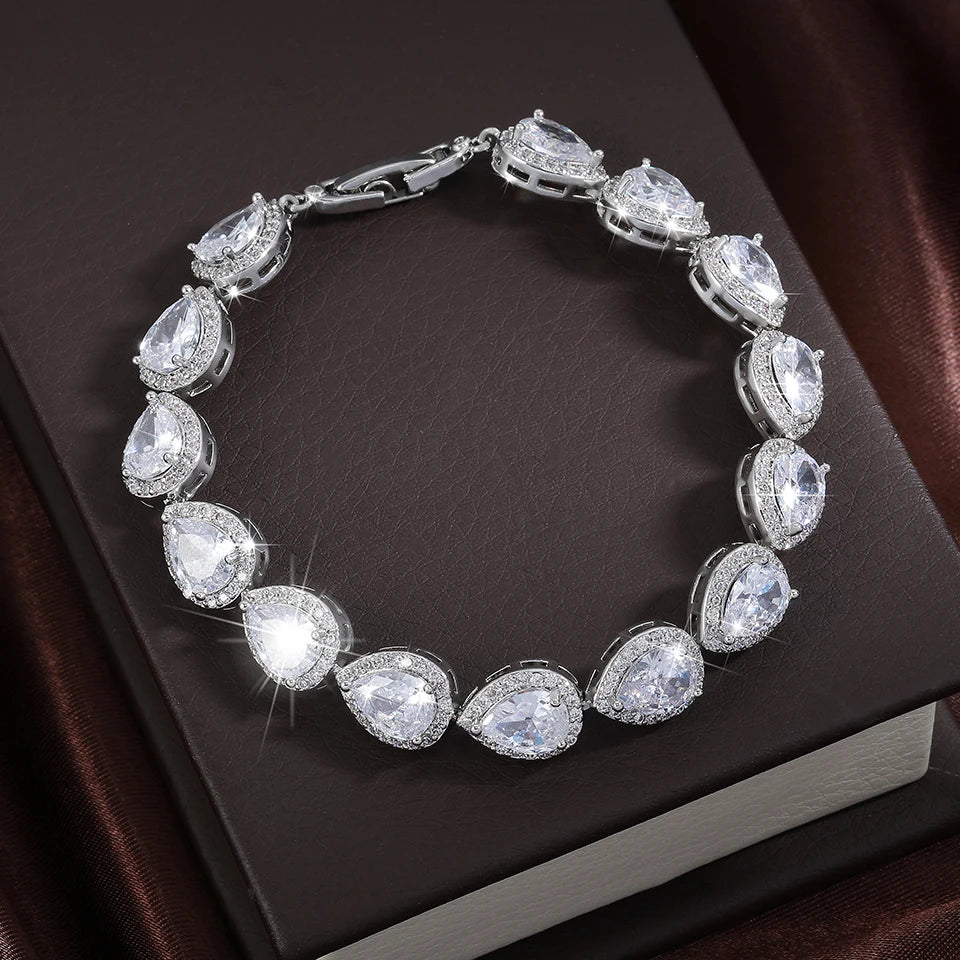 Bracelet Zircon Goutte d'Eau