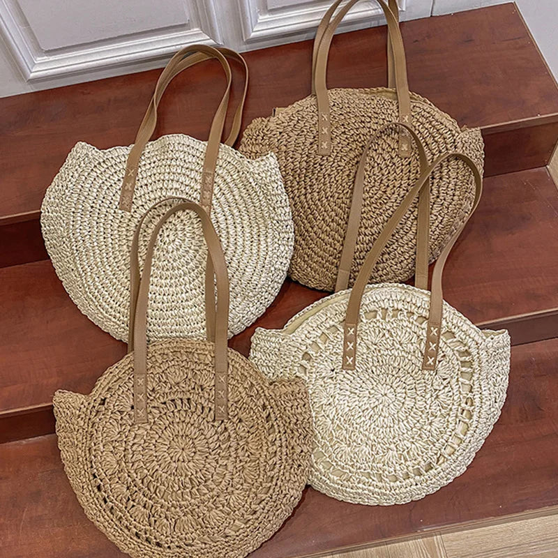 Sac de Plage Paille Rond Vacation