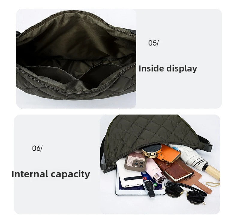 Sac Bandoulière Demi-Lune Nylon