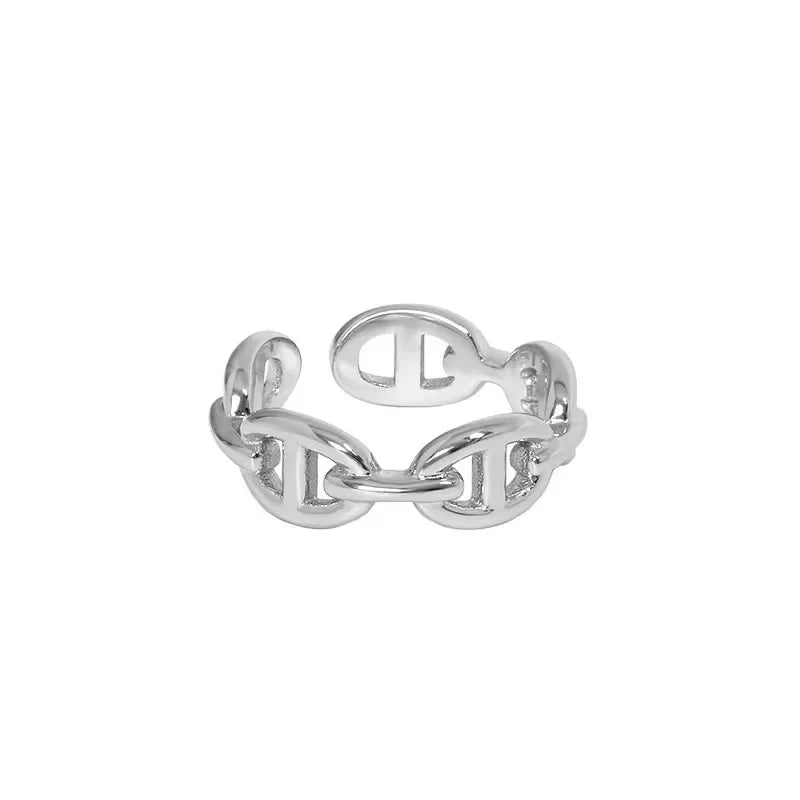 Ins Fashion Design Sense Gentle Style Minimalist Style charm Multi-layer Personalized Design Ring Versatile for Girlfriends Ring