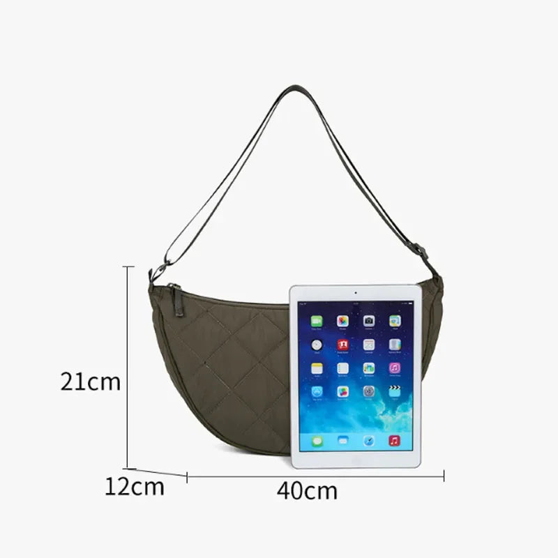 Sac Bandoulière Demi-Lune Nylon