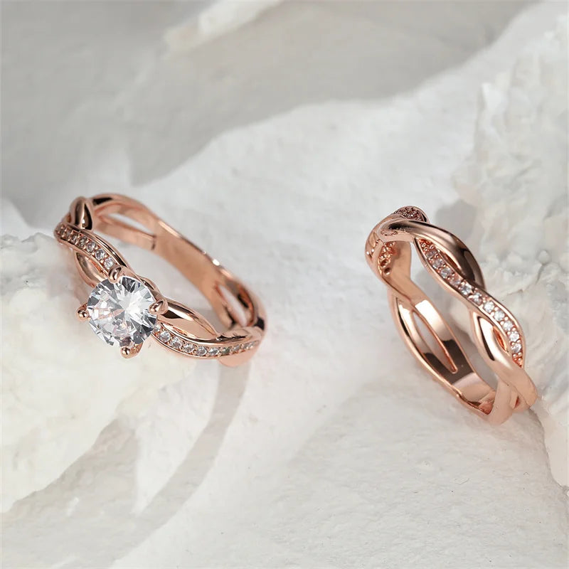 Set Bagues Mariage Zircon