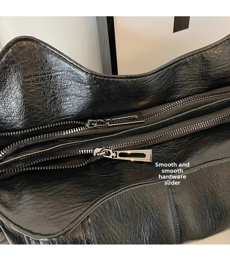 Sac Bandoulière Bicolore Grande Capacité