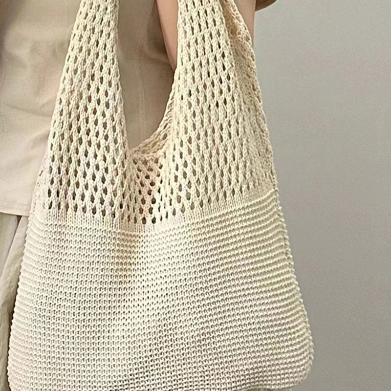 Sac Cabas Crochet Tressé